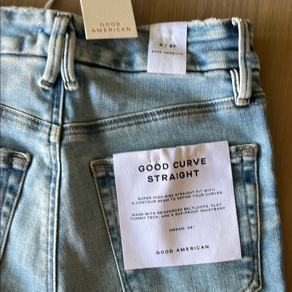 NWT Good American Good Curve Straight Size 4 Jeans - Picture 8 of 8
